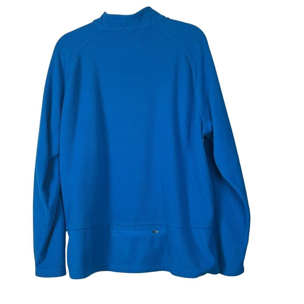 Reebok Men's Blue Fleece 1/4 Zip Pullover Sweatshirt XL Athletic Performance - Picture 2 of 8